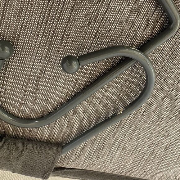 Hanging Shoe Rack 10 Compartments 2 Metal Hooks - Picture 4 of 8